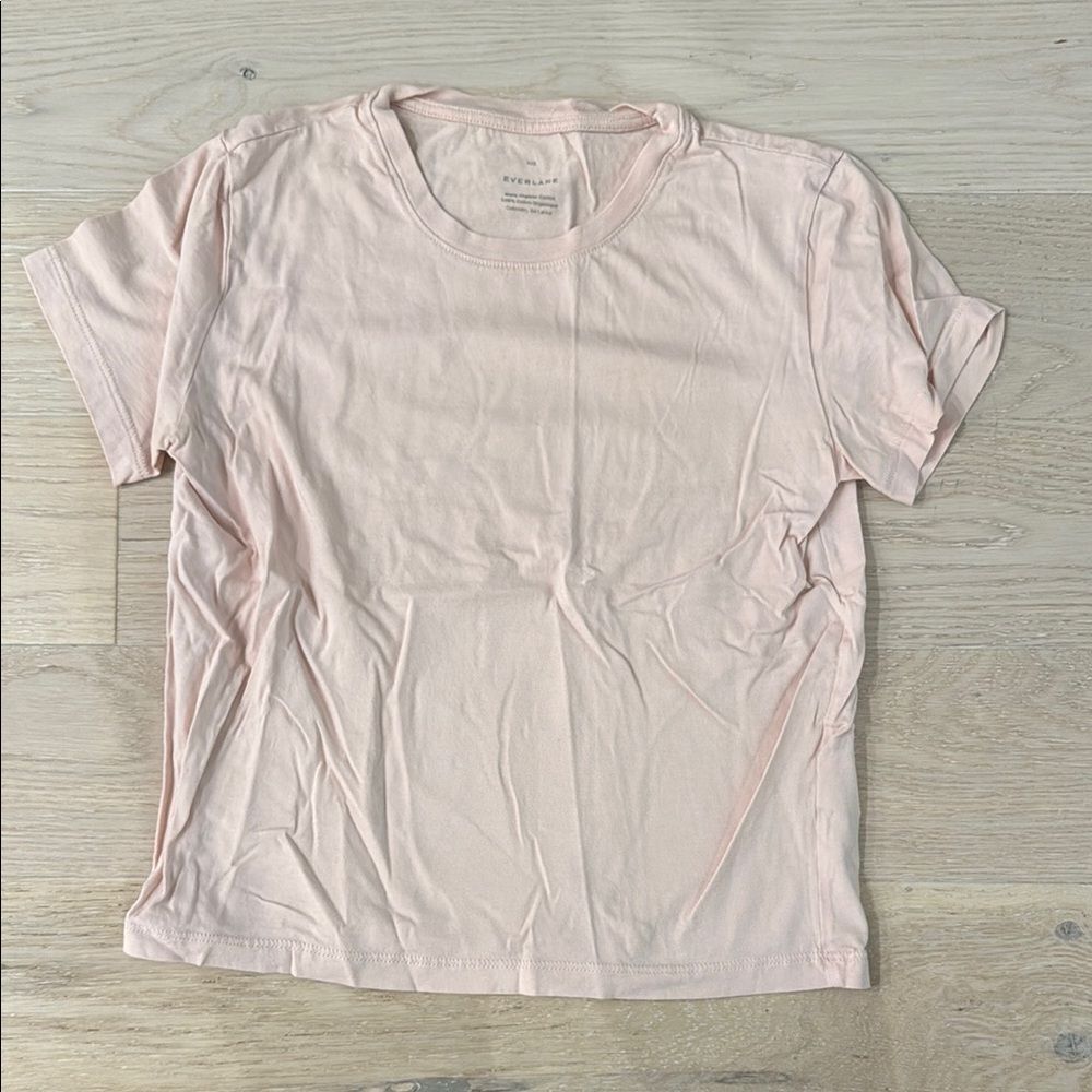 Everlane Pink Crew Neck T-Shirt XXS